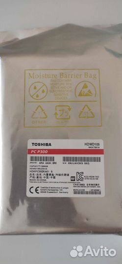 Жесткий диск Toshiba 500GB (hdwd105uzsva)