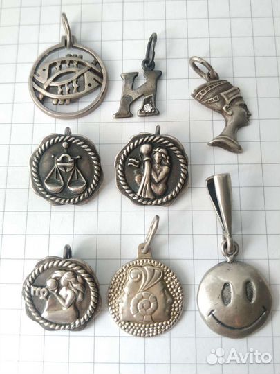 Знак кулон подвеска серебро СССР винтаж