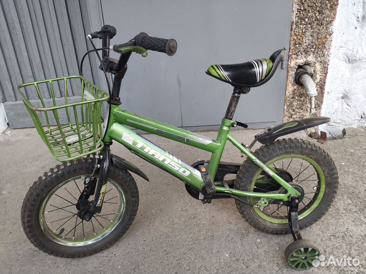 Велосипед детский с боковыми колесами