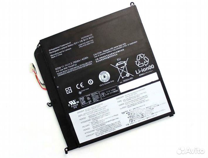 Акб 45N1102 Lenovo Tablet X1 Helix 11.1V 3785mAh