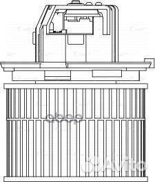 Э/вентилятор отоп. для а/м Opel Vectra B (95)