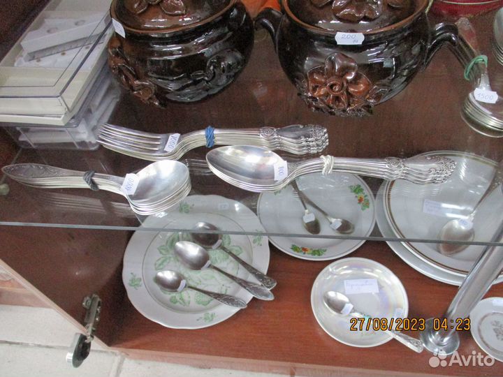 Лодки вилки мельхиор