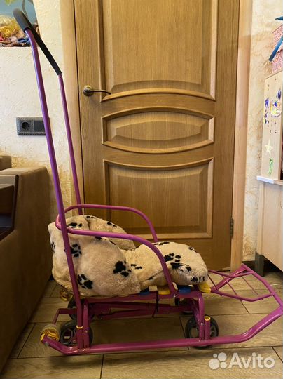 Детские санки на колесах