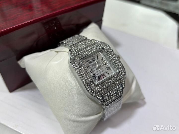 Часы cartier женские серебряные