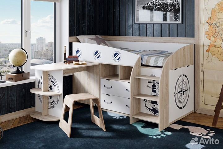 Детская кровать чердак