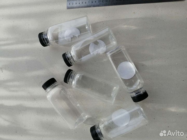 Бутылки порционные, 6-шт, маленькие, с крышками