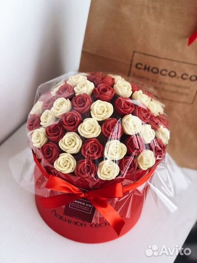 Шоколадные розы, цветы