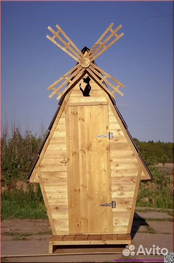 Дачный туалет с установкой SUN342