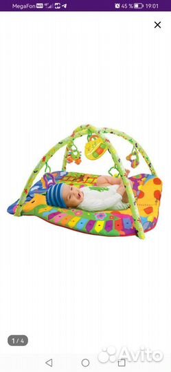 Развивающий коврик жирафик новый