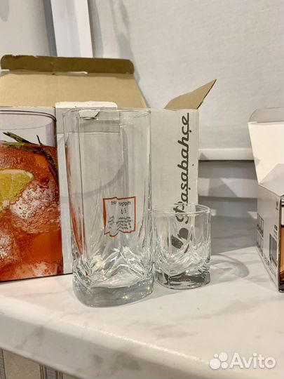 Pasabahce набор стаканов и стопок triumph