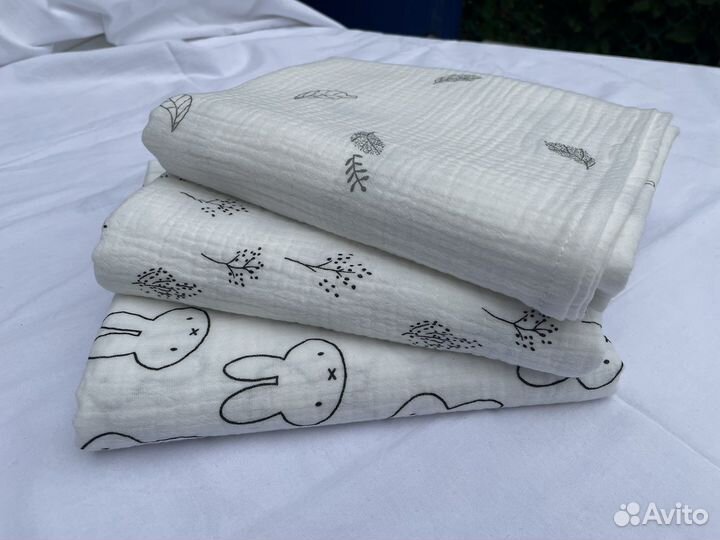 Муслиновые пеленки новые