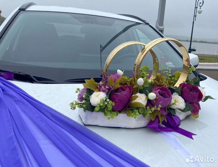 Украшения автомобиля на свадьбу