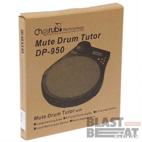 Тренировочный пэд Cherub Mute Drum Tutor (DP-950)