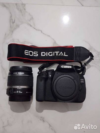 Фотоаппарат canon eos 600D + объектив 18-55mm kit