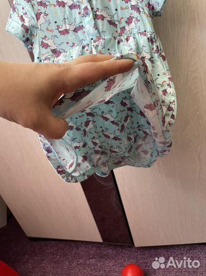 Платье боди для девочки 80