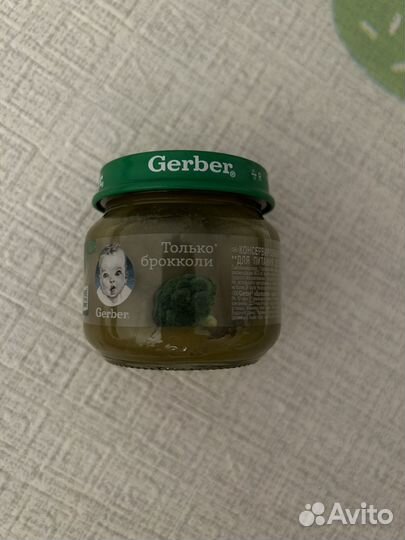 Пюре gerber брокколи