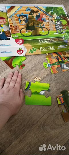 Пазлы большие 35 и 24 штуки
