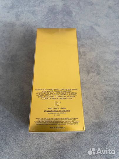 1 Million Paco Rabanne 100 ml Испания