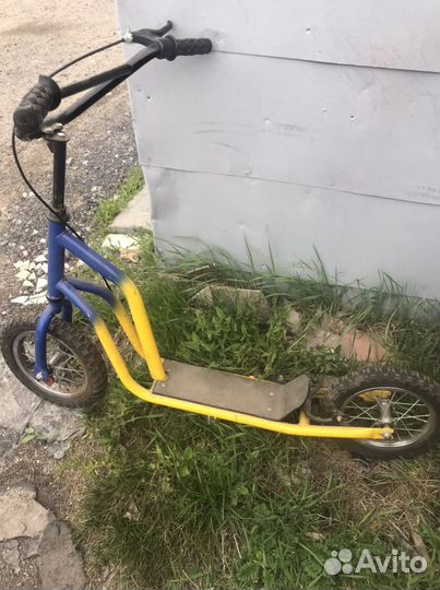 Самокат взрослый с надувными колесами