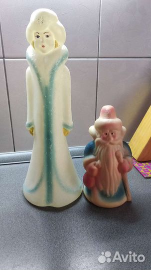 Игрушки Дед мороз и снегурочка. СССР