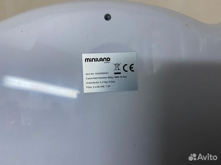 Электронные детские весы Miniland baby