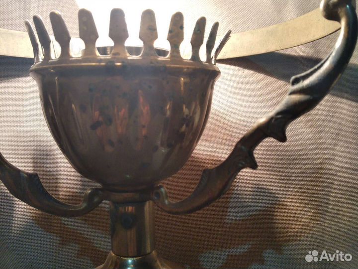 Настольная бронзовая лампа СССР