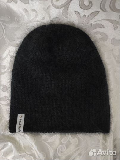 Шапка бини, снуд, варежки из пуха норки