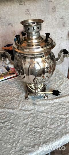 Самовар комбинированный на дровах и электричестве