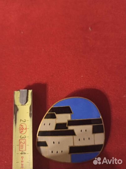 Брошь-кулон Редкость. Горячая Эмаль. СССР