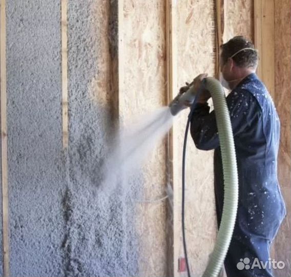 Утепление эковатой