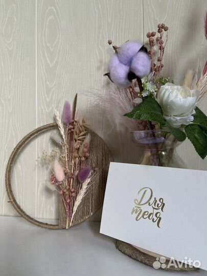 Панно из сухоцветов