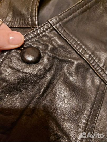 Жилетка кожаная мужская