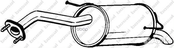 Глушитель задняя часть 145-249 Bosal
