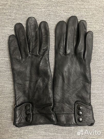 Перчатки женские кожаные