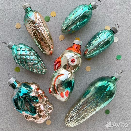 Винтажные елочные игрушки
