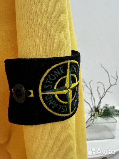 Зип-худи Stone Island Garment Dyed Yellow