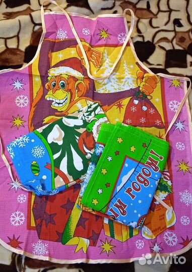 Отрез хлопок/лён ткань скатёрная СССР, фартук