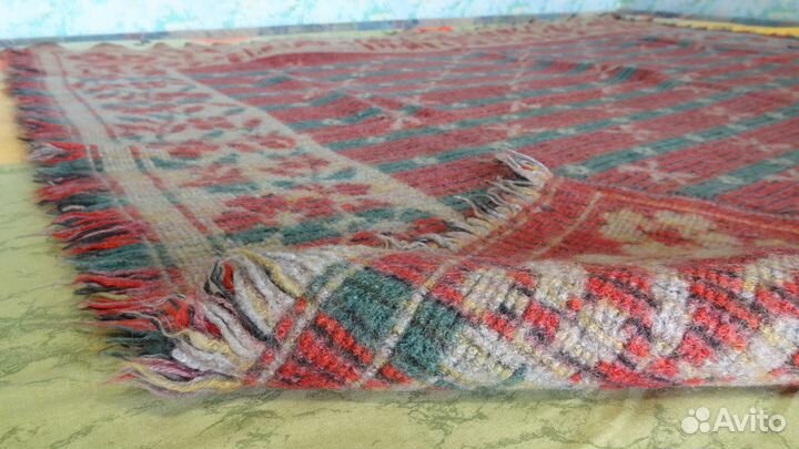 Покрывало шерстяное разноцветное СССР (140*170см)