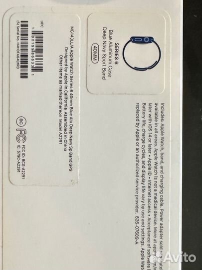 Часы apple watch 6 40 mm