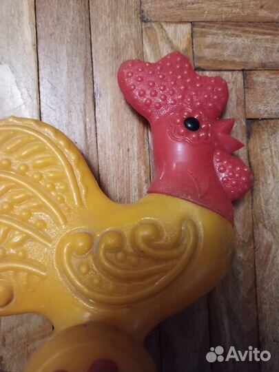 Ретро игрушка каталка Петушок СССР
