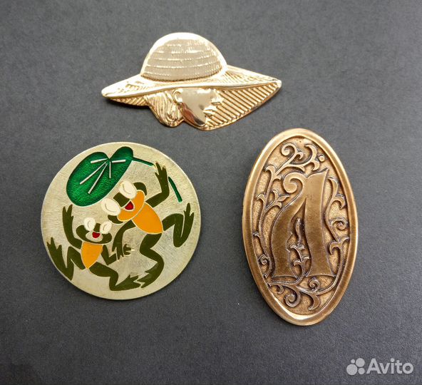 Винтажные броши