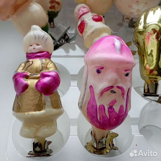 Елочные игрушки СССР на прищепке
