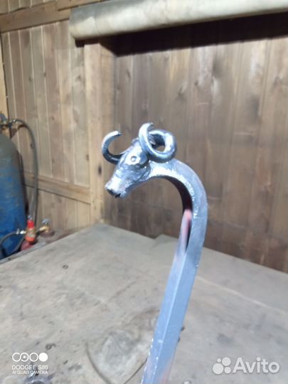 Кованый каминный набор, кочерга