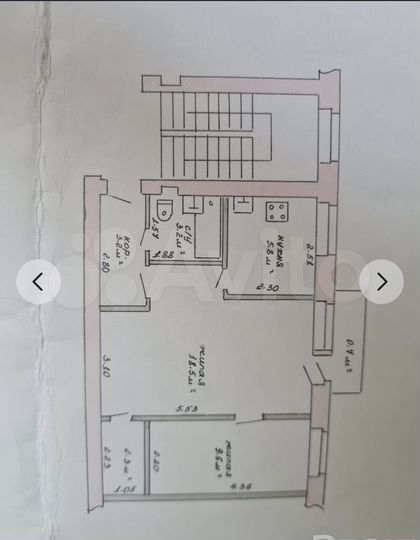 2-к. квартира, 48,5 м², 3/3 эт.