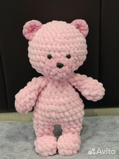 Медвежата из плюшевой пряжи