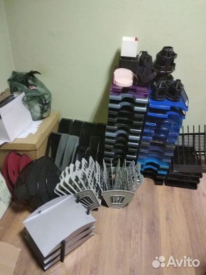 Канцелярия, корзины, лотки, папки