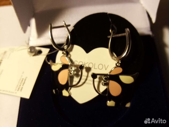 Серьги серебро разные