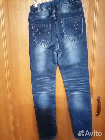 Джинсы утепленные для девочки
