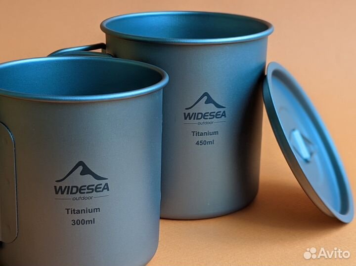 Кружки титановые/алюминиевые Widesea для туризма