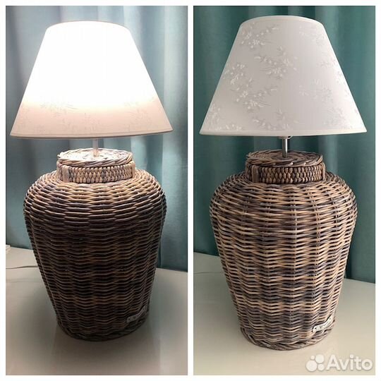 Светильник настольный с абажуром